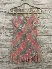 PINK/SILVER SPARKLY SHORT DRES