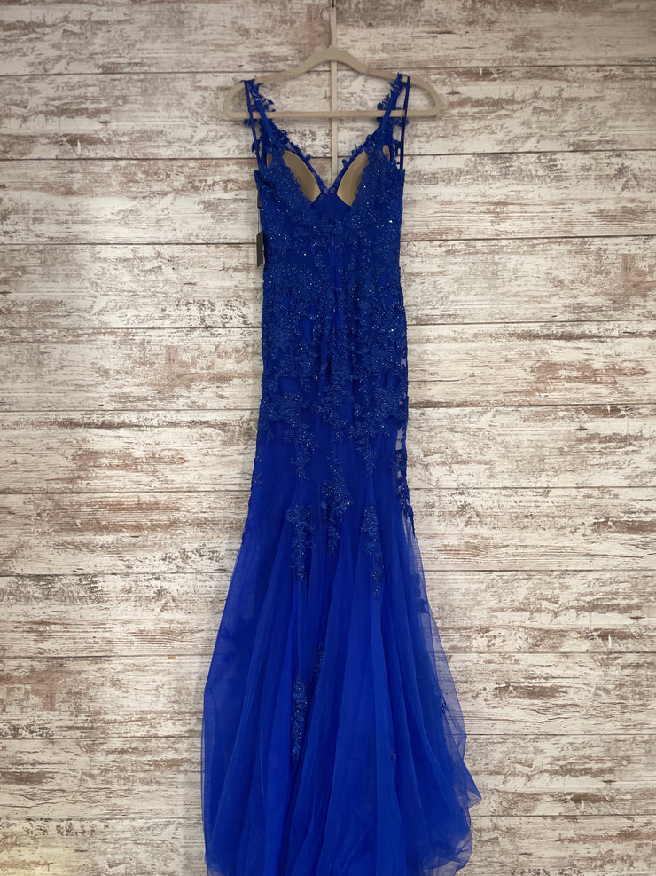 ROYAL BLUE LONG DRESS (NEW)