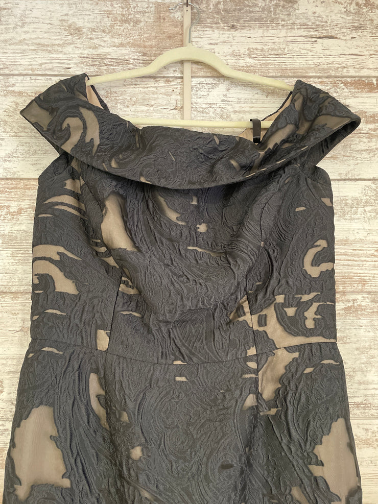 NAVY/BLACK FLORAL DRESS $3,100