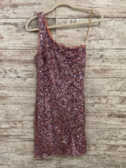 PINK SEQUIN SHORT DRESS