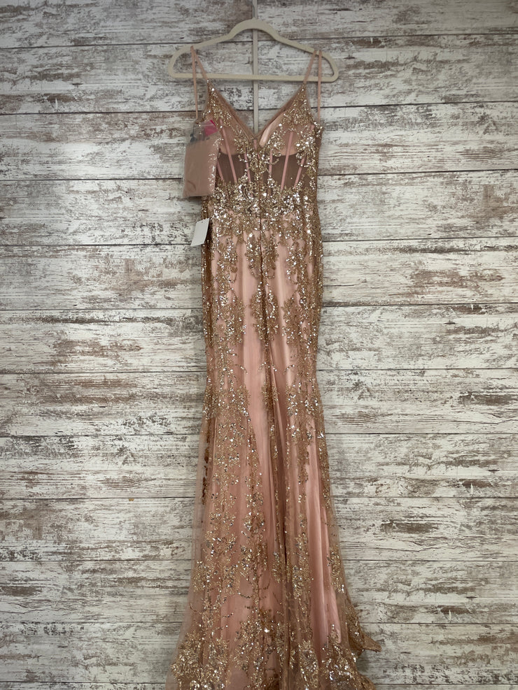 PINK/GOLD SPARKLY MERMAID- NEW