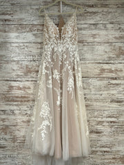 IVORY/NUDE WEDDING DRESS $1500