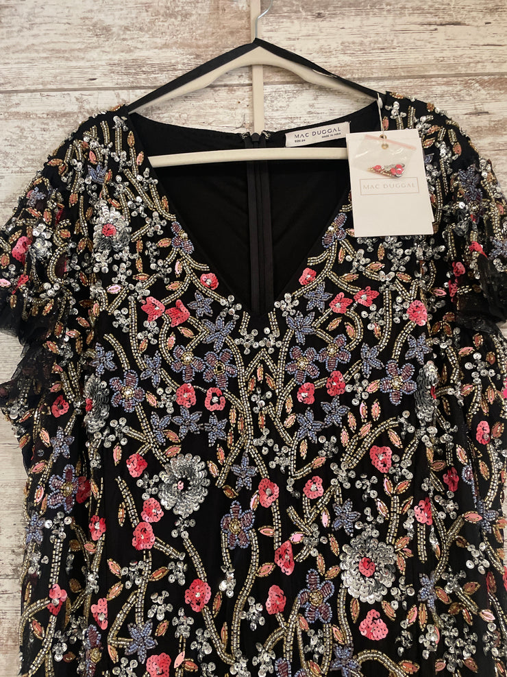 BLACK BEADED DRESS (NEW) $699