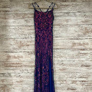 BLUE/PINK SPARKLY LONG DRESS