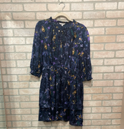 NAVY FLORAL SHORT DRESS $59