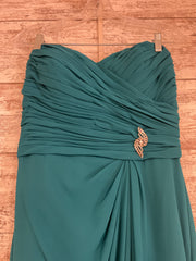 TEAL LONG EVENING GOWN