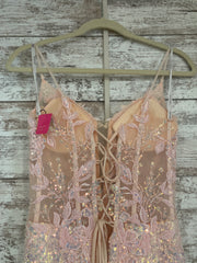 PINK SPARKLY LONG DRESS (NEW)