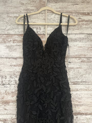 BLACK LACE LONG DRESS (NEW)