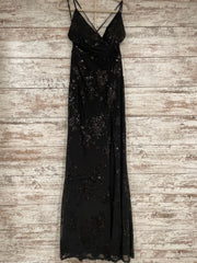 BLACK SPARKLY LONG DRESS (NEW)