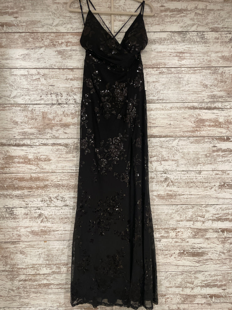 BLACK SPARKLY LONG DRESS (NEW)