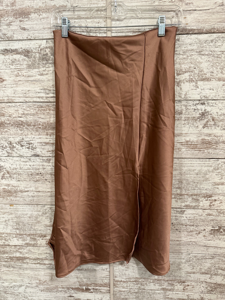 MAUVE SILKY SKIRT (NEW) $70