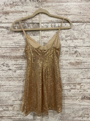GOLD SPARKLY SHORT DRESS