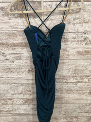 GREEN SPARKLY SHORT DRESS