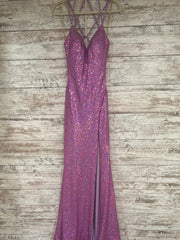 PURPLE SPARKLY LONG DRESS