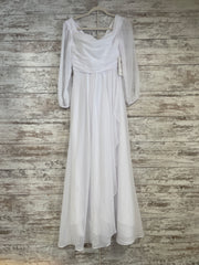 WHITE LONG EVENING GOWN (NEW)