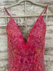 PINK SPARKLY MERMAID GOWN $615