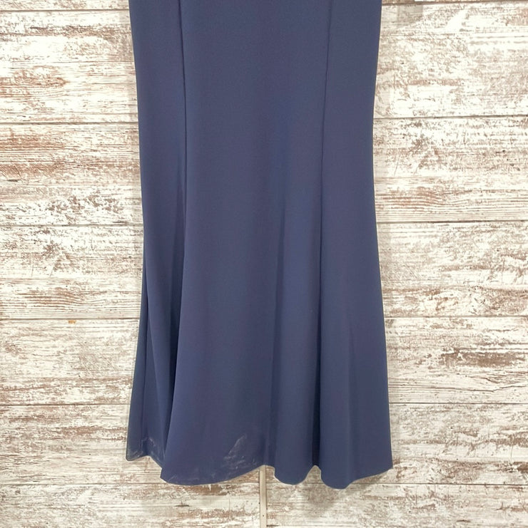NAVY LONG EVENING GOWN (NEW)
