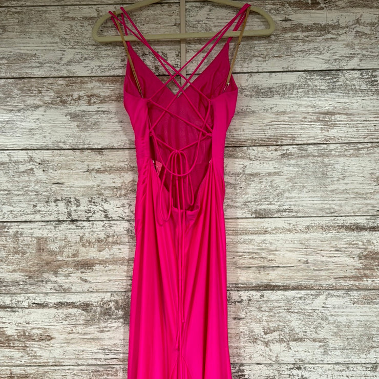 PINK LONG EVENING GOWN