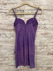 PURPLE SPARKLY SHORT DRESS