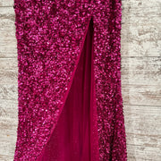 PINK SPARKLY LONG DRESS (NEW)