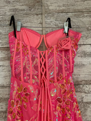 PINK SPARKLY LONG DRESS (NEW)