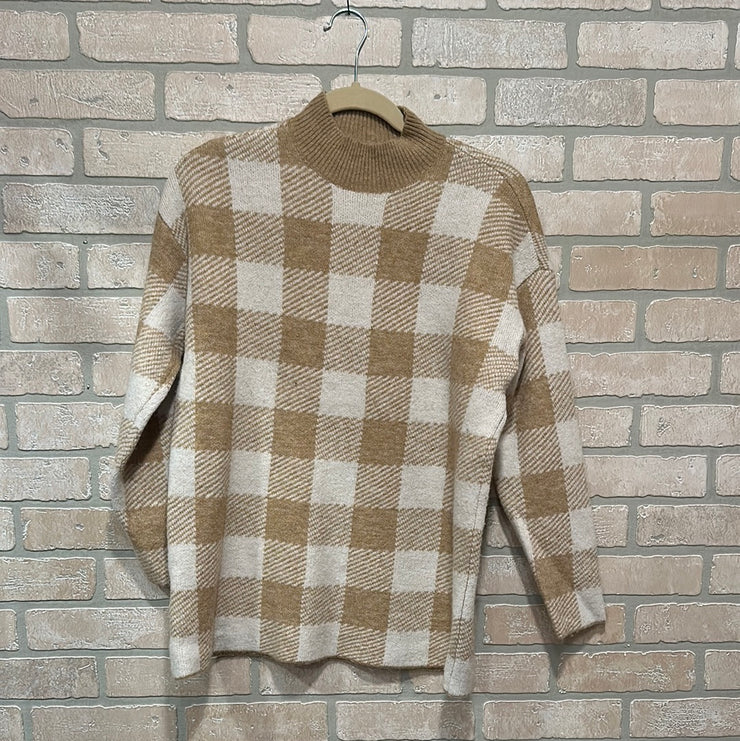 TAN/IVORY SWEATER