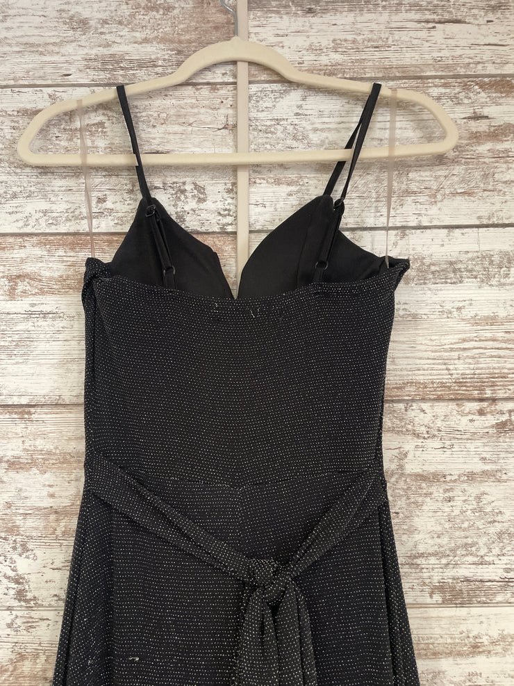 BLACK SPARKLY JUMPER