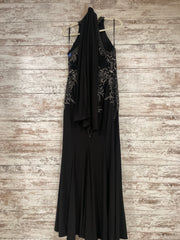 BLACK/GOLD LONG EVENING GOWN