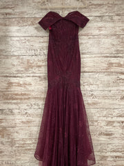 BURGUNDY MERMAID GOWN