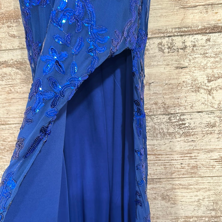 ROYAL BLUE SPARKLY LONG DRESS