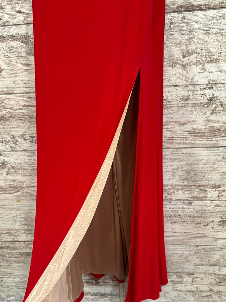 RED LONG EVENING GOWN