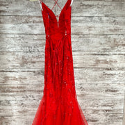 RED/FLORAL SPARKLY MERMAID GOW