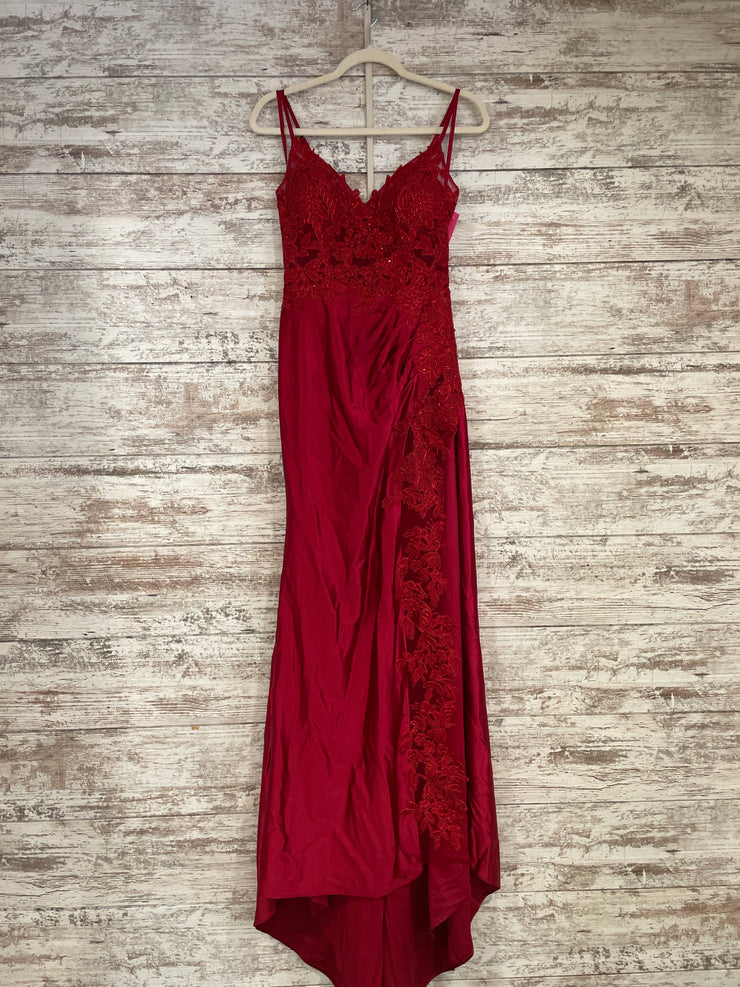 RED LONG EVENING GOWN