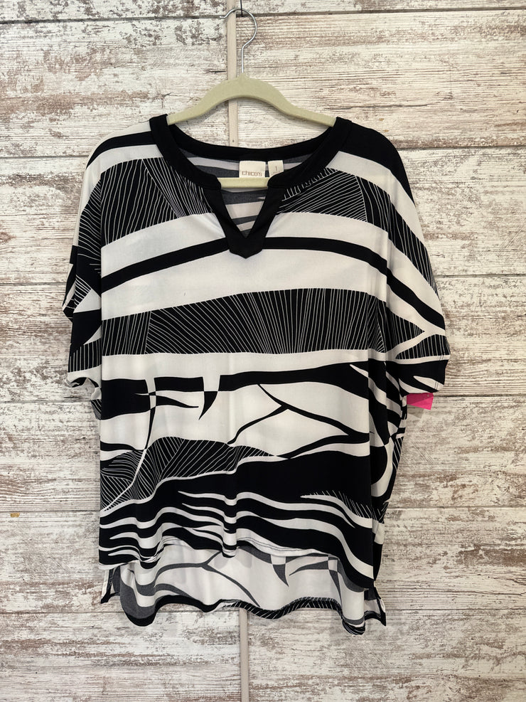 BLACK/WHITE SHORT SLEEVE $68