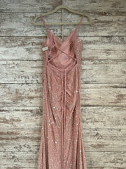 PINK SEQUIN LONG DRESS (NEW)