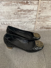 BLACK QUILTED LOWER HEELS