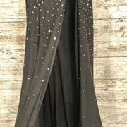 BLACK/GOLD LONG DRESS