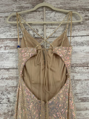 TAN SPARKLY LONG DRESS (NEW)