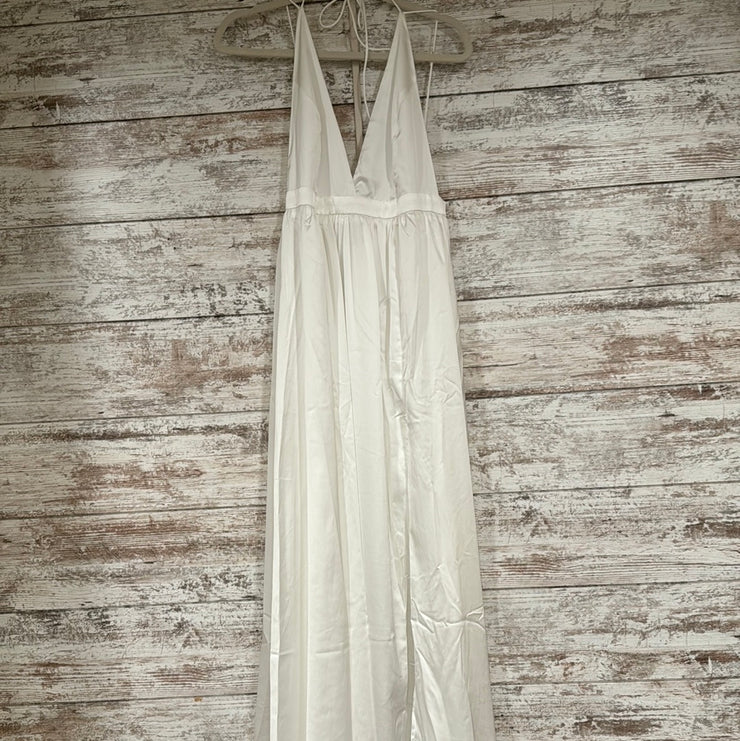 WHITE LONG EVENING GOWN (NEW)