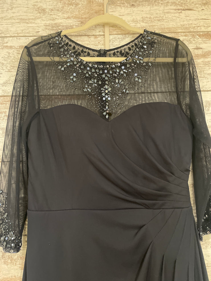 NAVY LONG EVENING GOWN