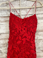 RED/FLORAL MERMAID GOWN