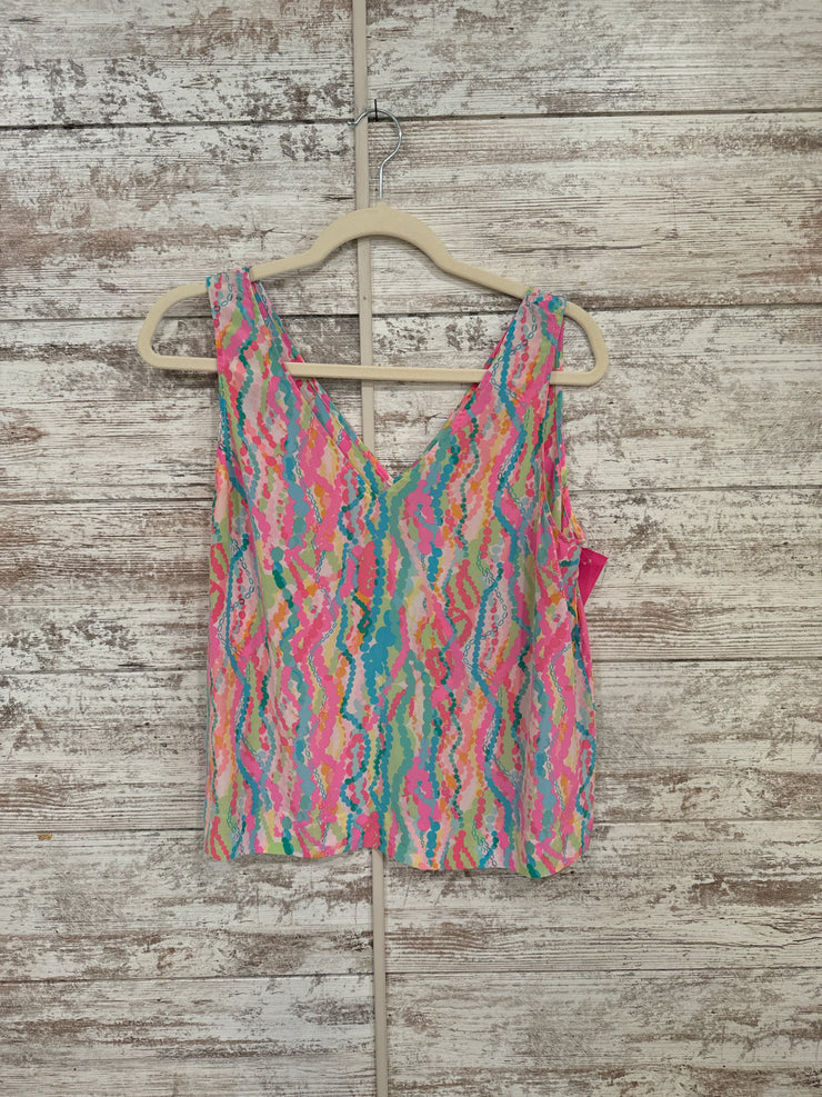 PINK 100% SILK TOP $168