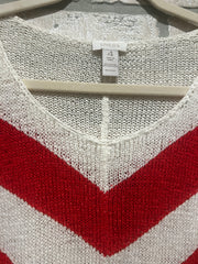 WHITE/ORANGE SWEATER $129