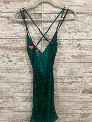 GREEN BEADED SHORT DRESS (NEW)