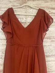 RUST COLORED LONG DRESS