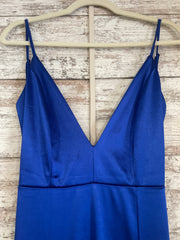ROYAL BLUE LONG EVENING GOWN