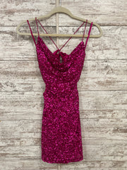 PINK SEQUIN SHORT DRESS (NEW)