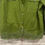 GREEN W/RHINESTONES JACKET-NEW
