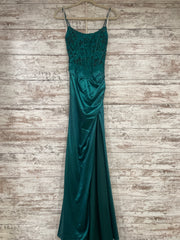 GREEN LONG EVENING GOWN (NEW)