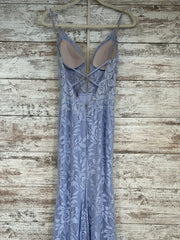 LAVENDER/LACE SPARKLY LONG DRE